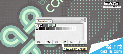 Add your swatches in a Color Group