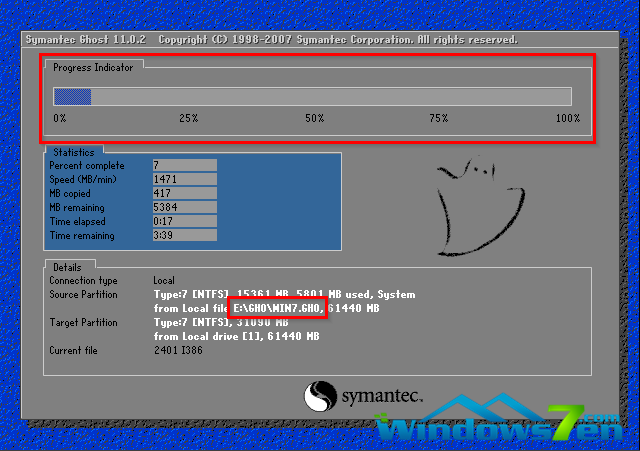 安装雨林木风win7